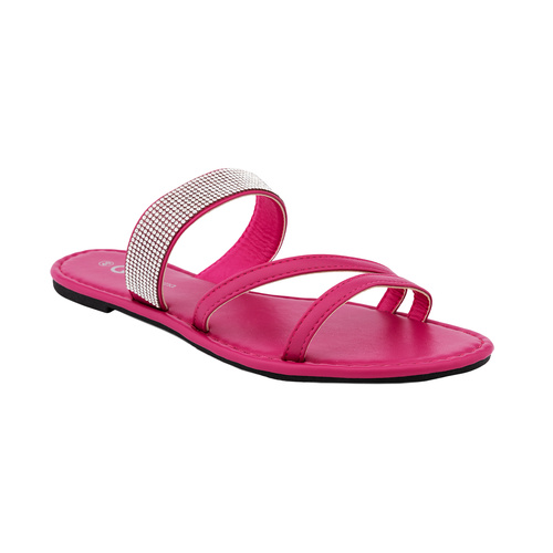 Sandali multi-cinturino fucsia