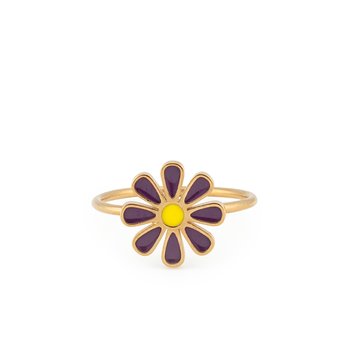 Anello Fiore viola