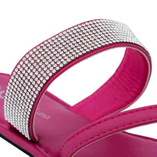 Sandali multi-cinturino fucsia