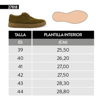 Zapatilla casual verde oliva hombre