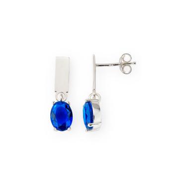 Pendientes Silver&Pearl Blue