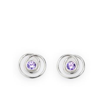 Pendientes purple crystal maze