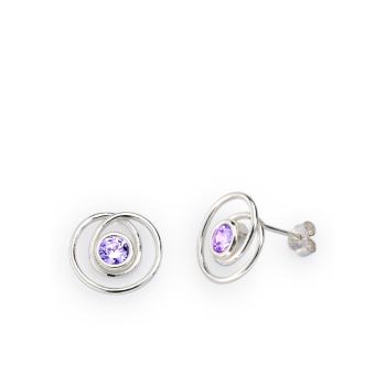 Pendientes purple crystal maze