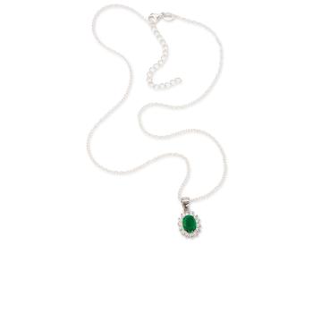 Collana con Zircone Verde