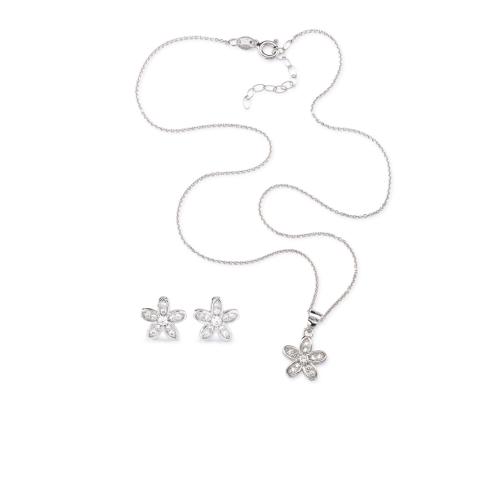 Set Gargantilla + Pendientes Flowers