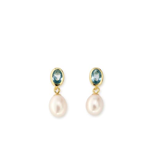 Orecchini Zirconia Pearl