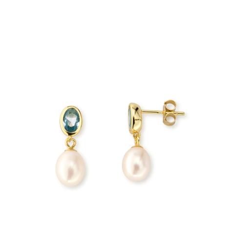 Orecchini Zirconia Pearl