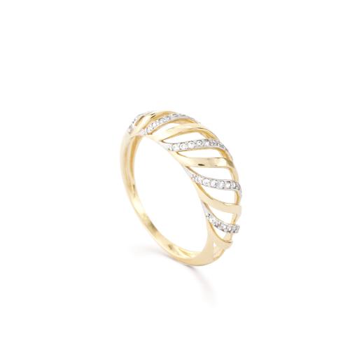 Anillo Oro Blanco y Amarillo