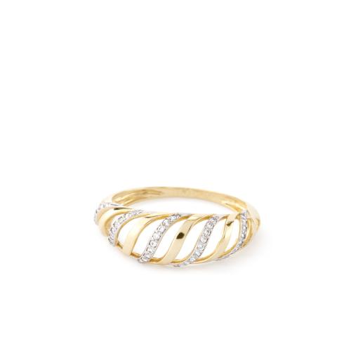 Anillo Oro Blanco y Amarillo